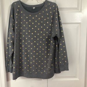 Polka dot sweatshirt